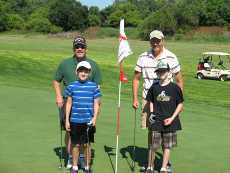 Golfers enjoying our annual tournament